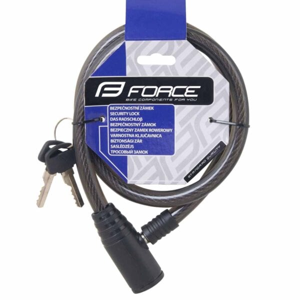 Zámok - FORCE zámok ECO špirálový bez držiaku 80cm / 12mm - Image 2